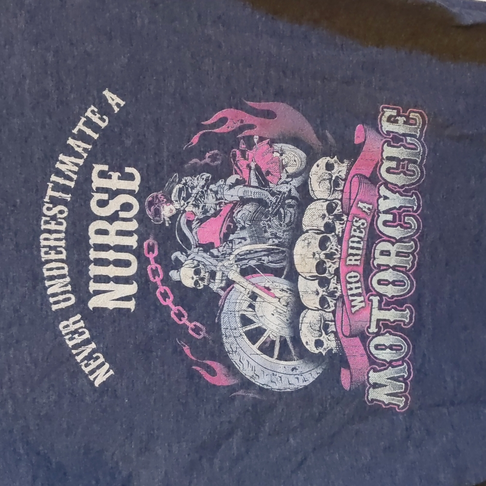 Motorcycle nurse tshirt